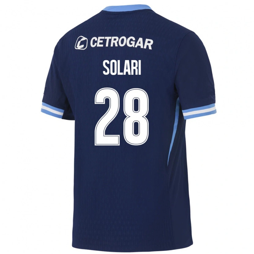 Danxen Damen Santiago Solari #28 Königsblau Hellblau Weiß Auswärtstrikot Trikot 2026/27 T-Shirt Österreich