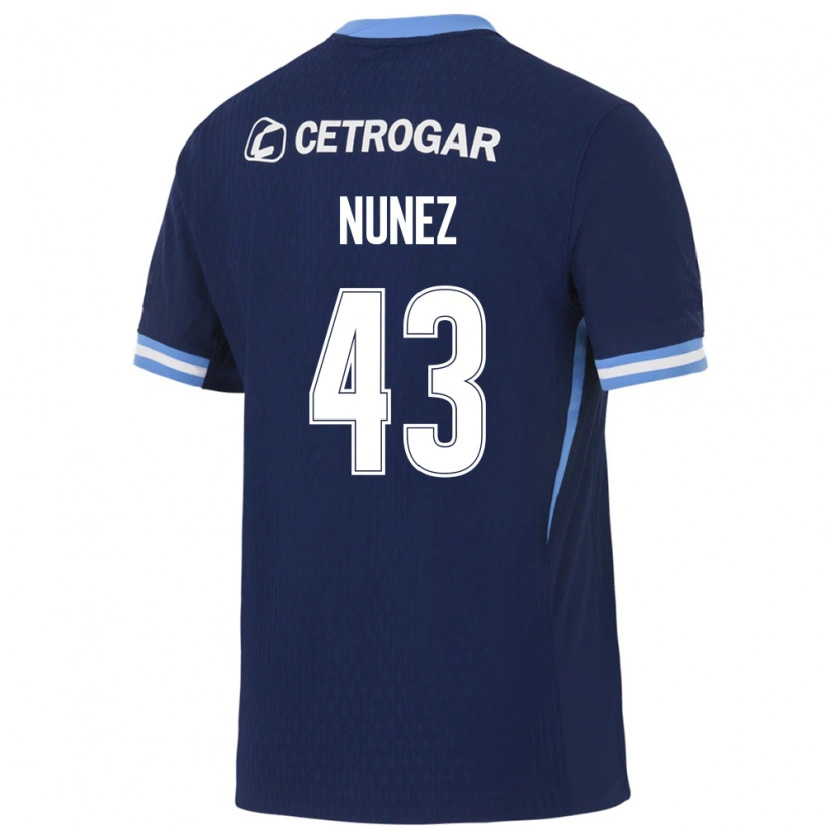 Danxen Damen Lucas Nunez #43 Königsblau Hellblau Weiß Auswärtstrikot Trikot 2026/27 T-Shirt Österreich
