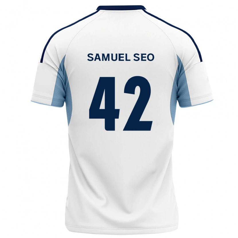 Danxen Damen Samuel Seo #42 Königsblau Weiß Auswärtstrikot Trikot 2026/27 T-Shirt Österreich