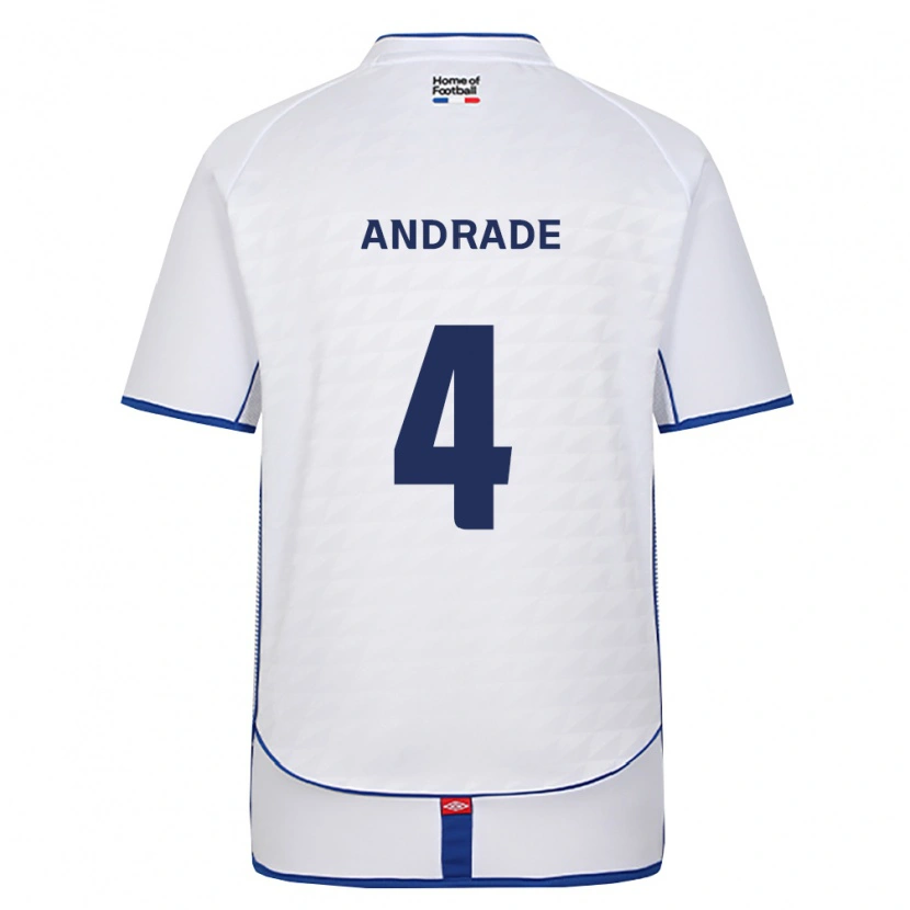 Danxen Damen Léo Andrade #4 Schwarz Weiß Rot Auswärtstrikot Trikot 2026/27 T-Shirt Österreich