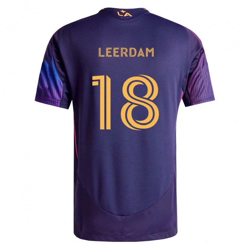 Danxen Damen Kelvin Leerdam #18 Tiefviolett Gelb Auswärtstrikot Trikot 2026/27 T-Shirt Österreich