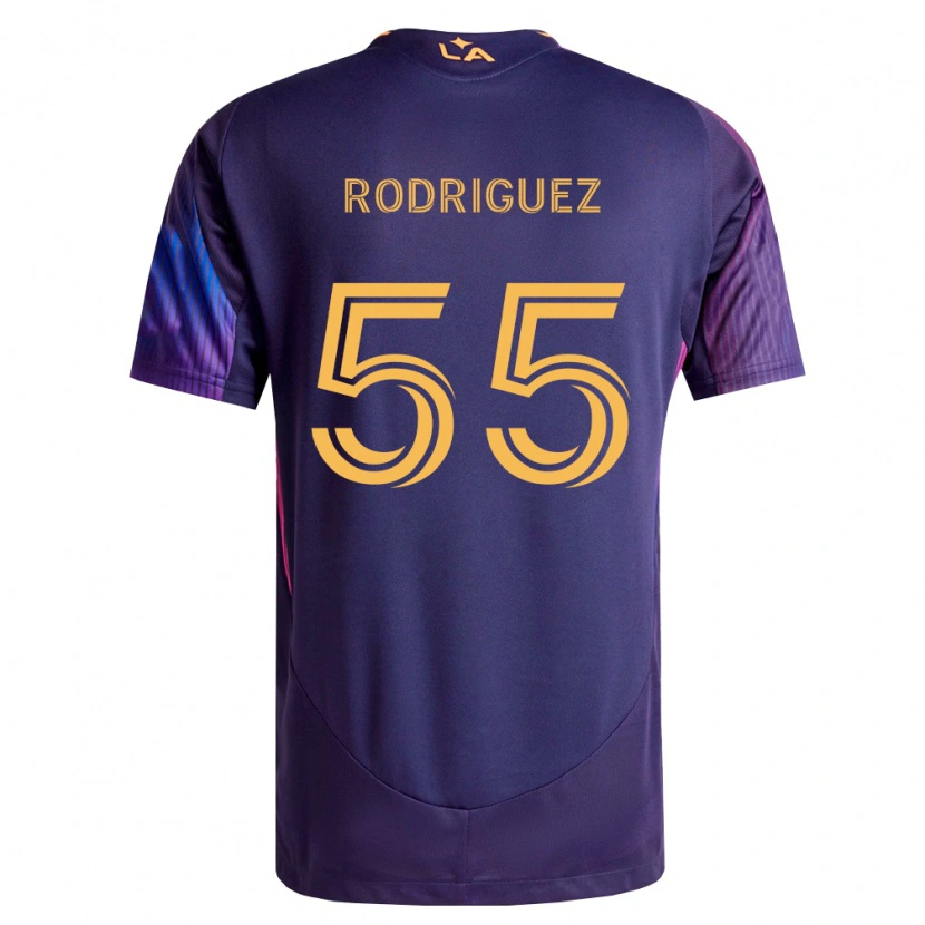 Danxen Damen Diego Rodriguez #55 Tiefviolett Gelb Auswärtstrikot Trikot 2026/27 T-Shirt Österreich