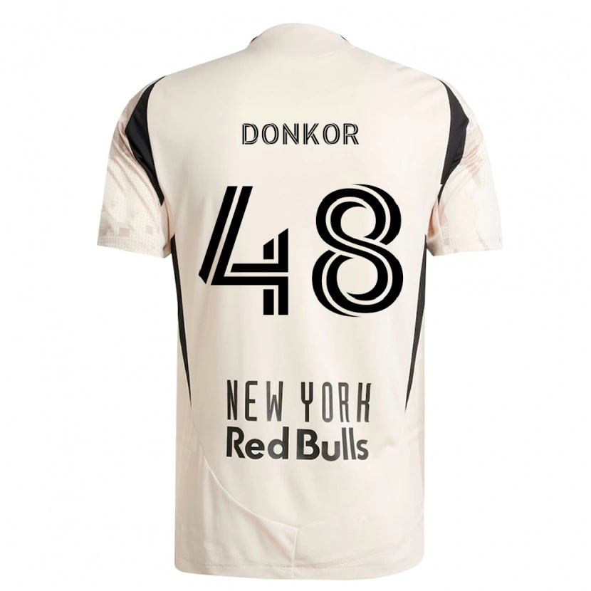 Danxen Damen Ronald Donkor #48 Off-Weiß Rot Schwarz Auswärtstrikot Trikot 2026/27 T-Shirt Österreich