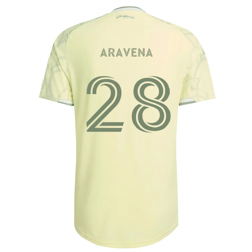 Danxen Damen Alexander Aravena #28 Beige Weiß Auswärtstrikot Trikot 2026/27 T-Shirt Österreich