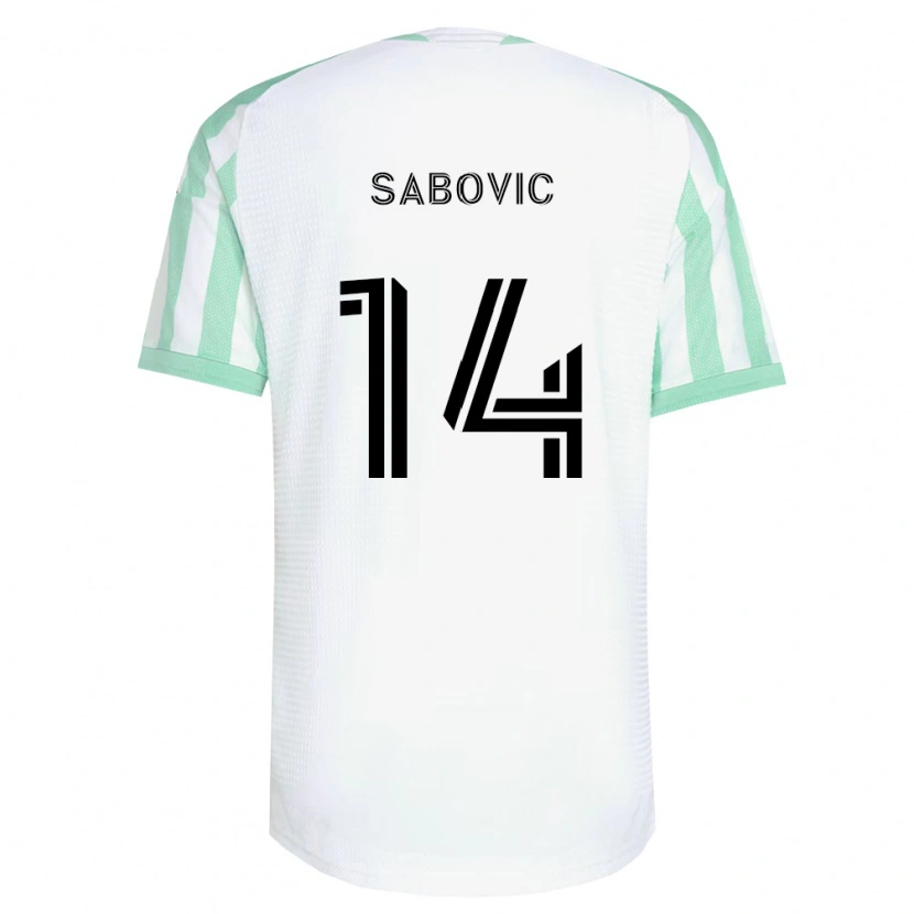 Danxen Damen Besard Šabović #14 Hellgrün Schwarz Weiß Auswärtstrikot Trikot 2026/27 T-Shirt Österreich