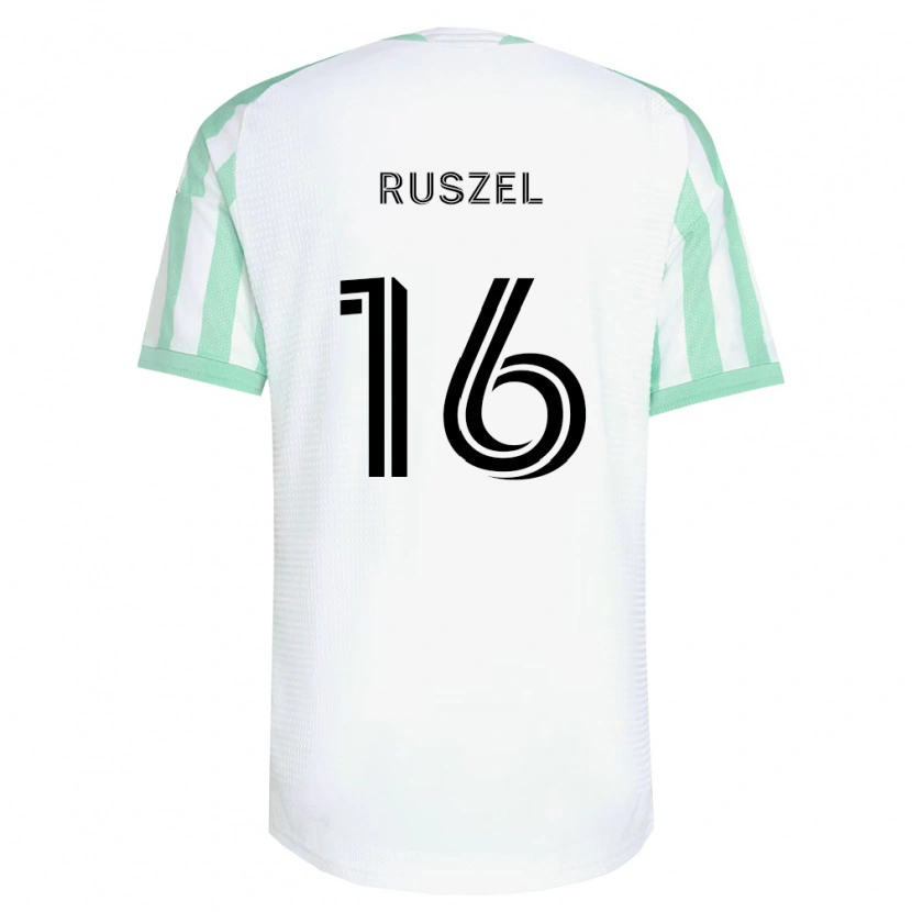 Danxen Damen Marcel Ruszel #16 Hellgrün Schwarz Weiß Auswärtstrikot Trikot 2026/27 T-Shirt Österreich