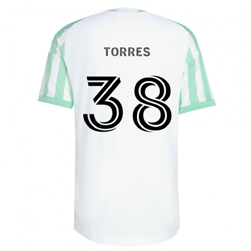 Danxen Damen Ervin Torres #38 Hellgrün Schwarz Weiß Auswärtstrikot Trikot 2026/27 T-Shirt Österreich