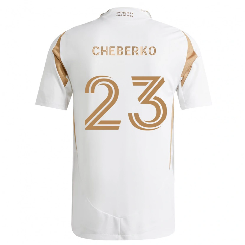 Danxen Damen Yevgen Cheberko #23 Weiß Braun Auswärtstrikot Trikot 2026/27 T-Shirt Österreich