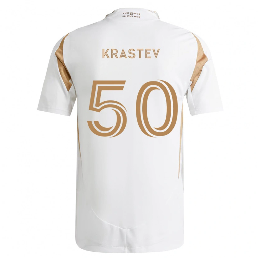Danxen Damen Filip Krastev #50 Weiß Braun Auswärtstrikot Trikot 2026/27 T-Shirt Österreich