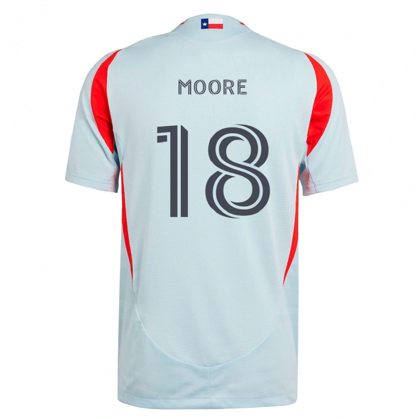 Danxen Damen Shaq Moore #18 Dunkelgrau Weiß Rot Auswärtstrikot Trikot 2026/27 T-Shirt Österreich