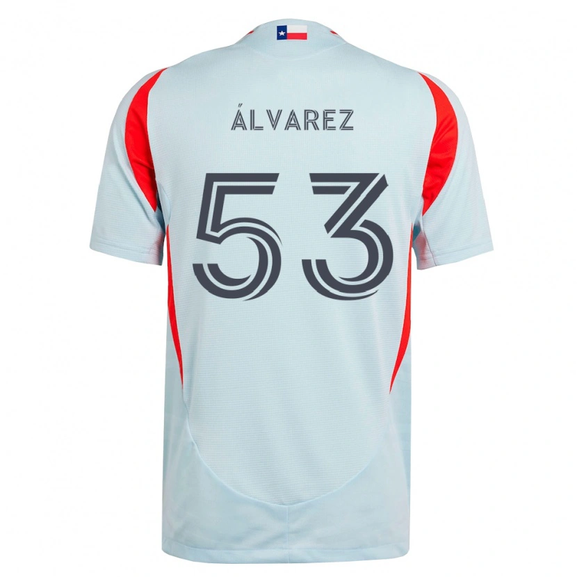 Danxen Damen Giomar Álvarez #53 Dunkelgrau Weiß Rot Auswärtstrikot Trikot 2026/27 T-Shirt Österreich