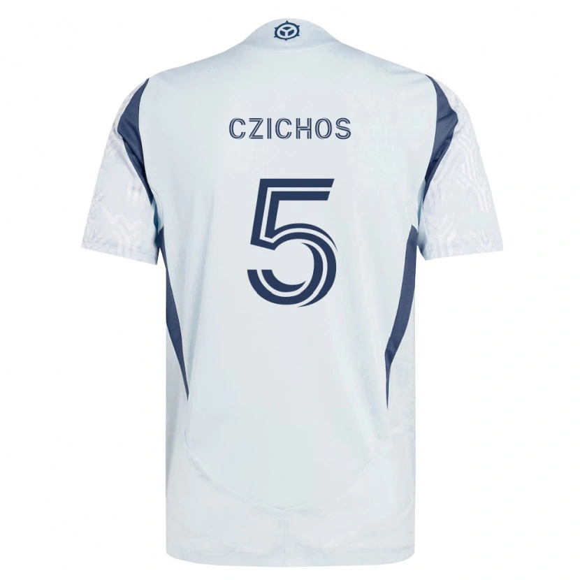 Danxen Damen Rafael Czichos #5 Blau Grau Weiß Auswärtstrikot Trikot 2026/27 T-Shirt Österreich