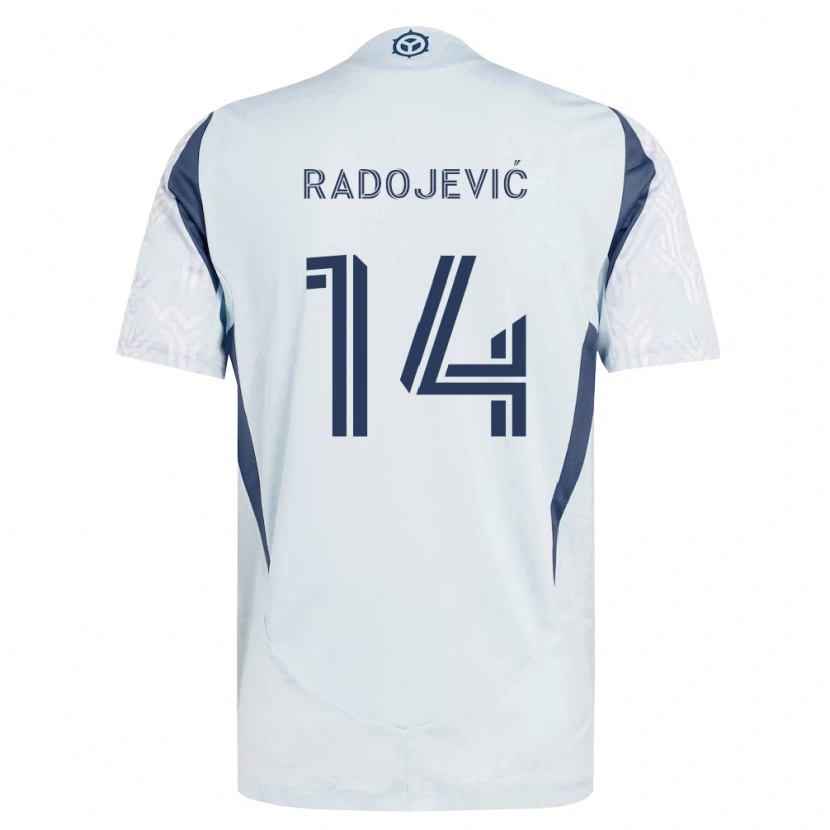 Danxen Damen Viktor Radojević #14 Blau Grau Weiß Auswärtstrikot Trikot 2026/27 T-Shirt Österreich