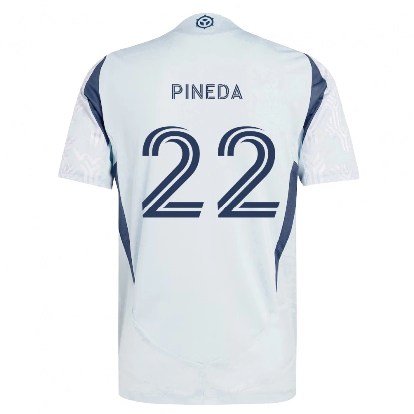 Danxen Damen Mauricio Pineda #22 Blau Grau Weiß Auswärtstrikot Trikot 2026/27 T-Shirt Österreich