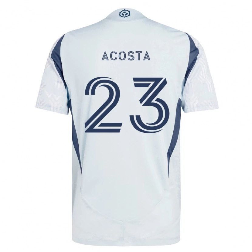Danxen Damen Kellyn Acosta #23 Blau Grau Weiß Auswärtstrikot Trikot 2026/27 T-Shirt Österreich
