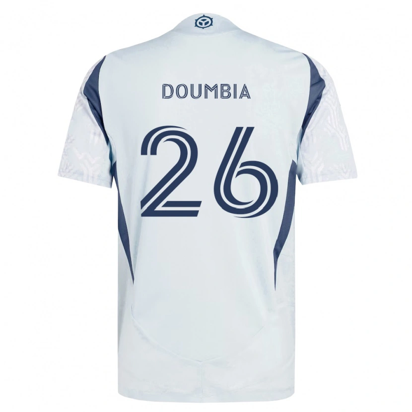 Danxen Damen Ousmane Doumbia #26 Blau Grau Weiß Auswärtstrikot Trikot 2026/27 T-Shirt Österreich
