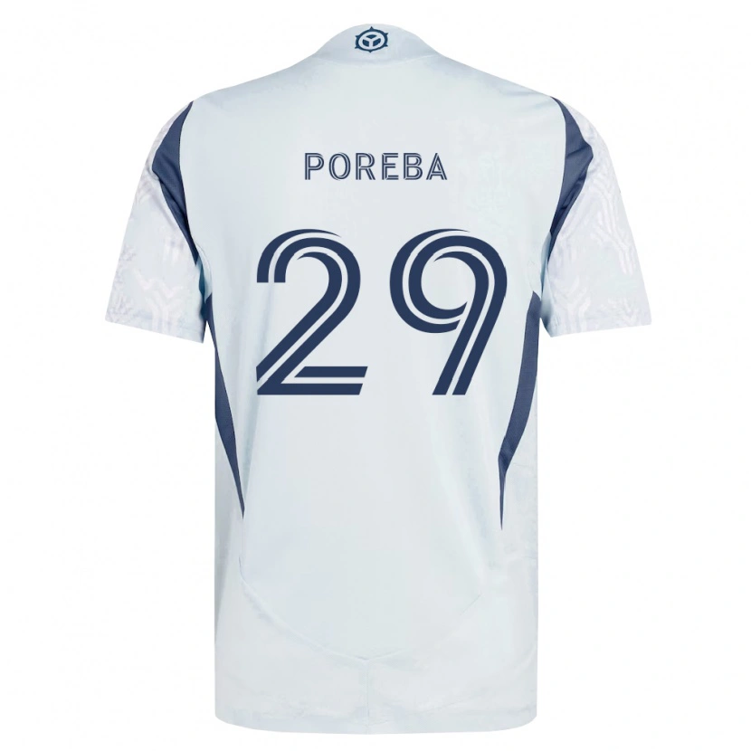 Danxen Damen David Poreba #29 Blau Grau Weiß Auswärtstrikot Trikot 2026/27 T-Shirt Österreich