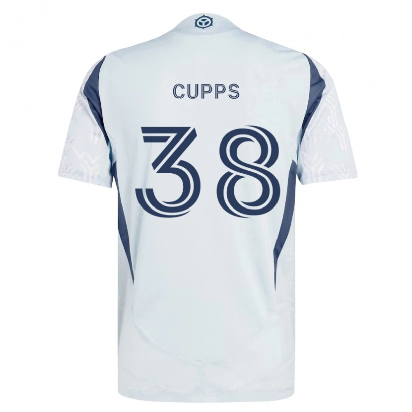 Danxen Damen Christopher Cupps #38 Blau Grau Weiß Auswärtstrikot Trikot 2026/27 T-Shirt Österreich