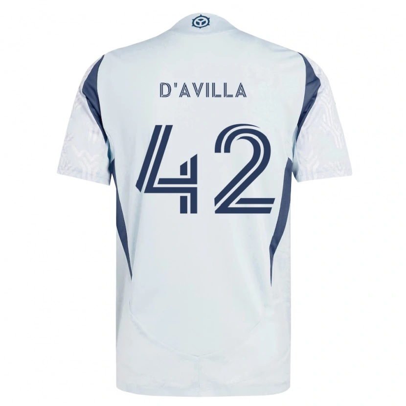 Danxen Damen Djé D'avilla #42 Blau Grau Weiß Auswärtstrikot Trikot 2026/27 T-Shirt Österreich