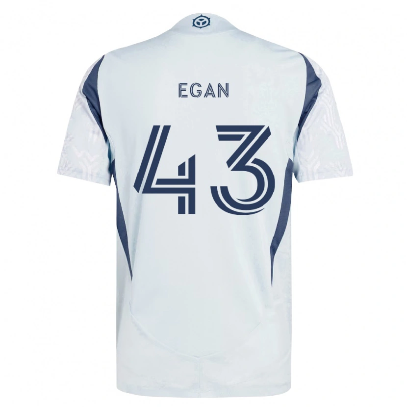 Danxen Damen Noah Egan #43 Blau Grau Weiß Auswärtstrikot Trikot 2026/27 T-Shirt Österreich