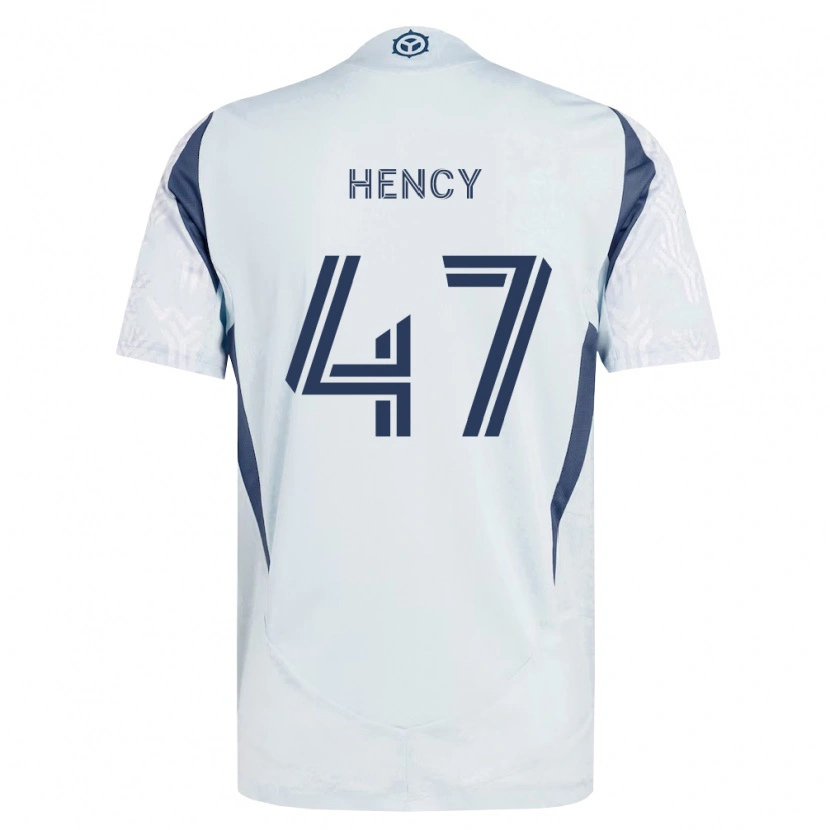 Danxen Damen Billy Hency #47 Blau Grau Weiß Auswärtstrikot Trikot 2026/27 T-Shirt Österreich