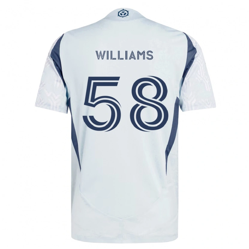 Danxen Damen Brody Williams #58 Blau Grau Weiß Auswärtstrikot Trikot 2026/27 T-Shirt Österreich