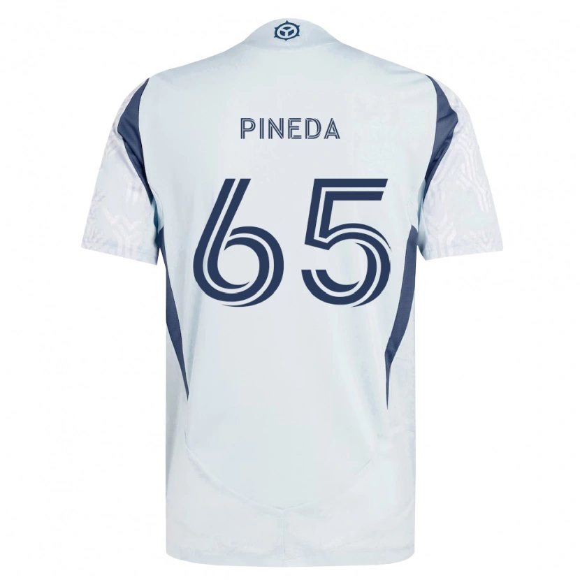 Danxen Damen Oscar Pineda #65 Blau Grau Weiß Auswärtstrikot Trikot 2026/27 T-Shirt Österreich