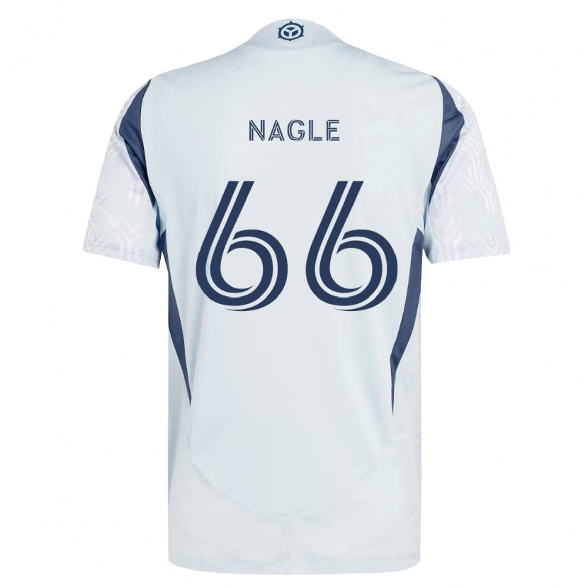 Danxen Damen Chase Nagle #66 Blau Grau Weiß Auswärtstrikot Trikot 2026/27 T-Shirt Österreich