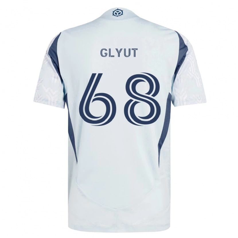 Danxen Damen Vitaliy Glyut #68 Blau Grau Weiß Auswärtstrikot Trikot 2026/27 T-Shirt Österreich