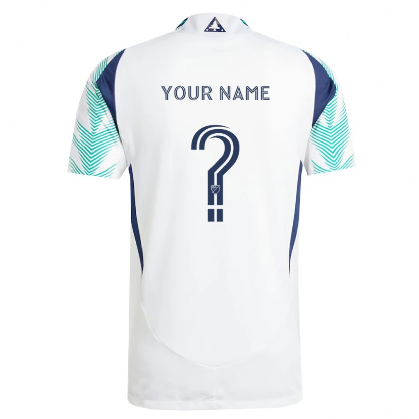 Danxen Damen Ihren Namen #0 Weiß Marineblau Hellgrün Auswärtstrikot Trikot 2026/27 T-Shirt Österreich