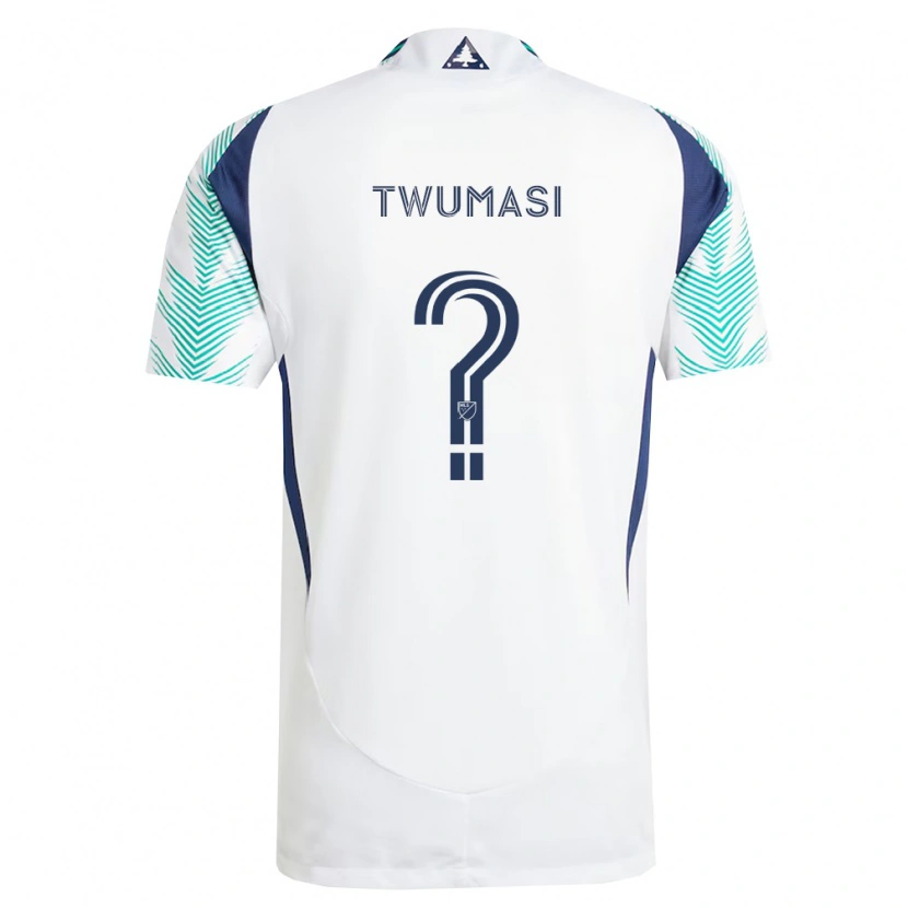 Danxen Damen Isaac Twumasi #0 Weiß Marineblau Hellgrün Auswärtstrikot Trikot 2026/27 T-Shirt Österreich