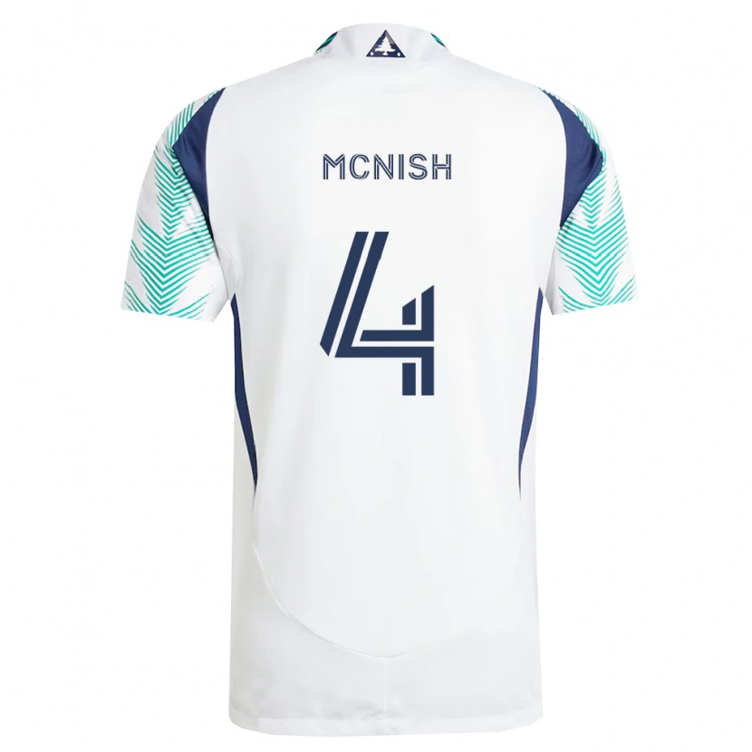 Danxen Damen Sheridan Mcnish #4 Weiß Marineblau Hellgrün Auswärtstrikot Trikot 2026/27 T-Shirt Österreich