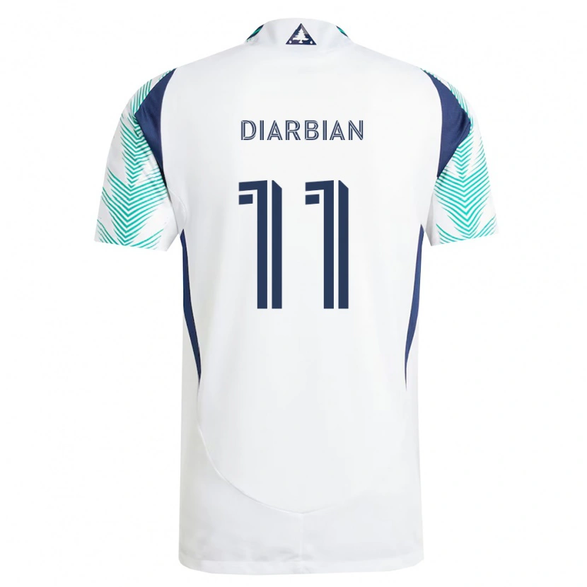 Danxen Damen Gevork Diarbian #11 Weiß Marineblau Hellgrün Auswärtstrikot Trikot 2026/27 T-Shirt Österreich