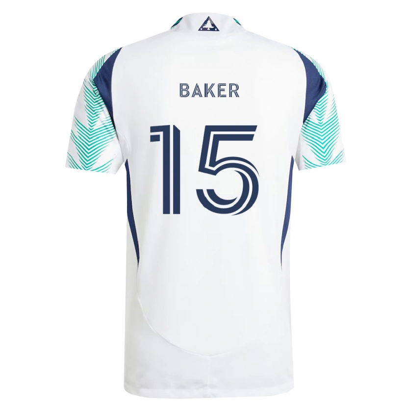 Danxen Damen Cody Baker #15 Weiß Marineblau Hellgrün Auswärtstrikot Trikot 2026/27 T-Shirt Österreich