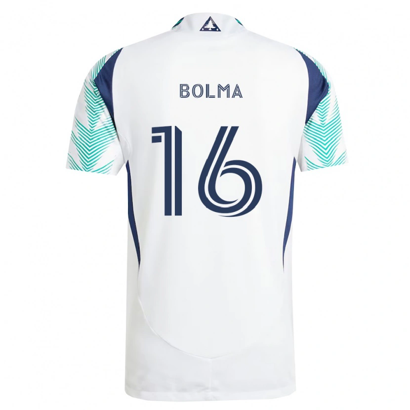 Danxen Damen Josh Bolma #16 Weiß Marineblau Hellgrün Auswärtstrikot Trikot 2026/27 T-Shirt Österreich