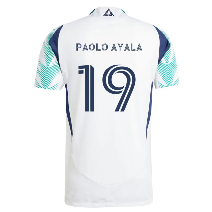 Danxen Damen Paolo Ayala #19 Weiß Marineblau Hellgrün Auswärtstrikot Trikot 2026/27 T-Shirt Österreich