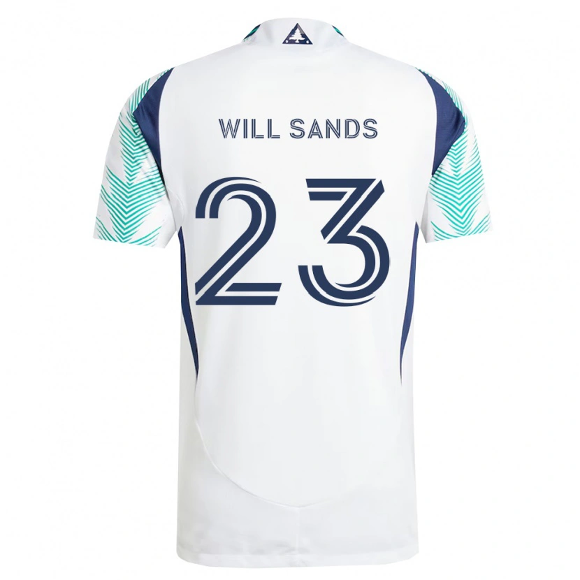 Danxen Damen Will Sands #23 Weiß Marineblau Hellgrün Auswärtstrikot Trikot 2026/27 T-Shirt Österreich