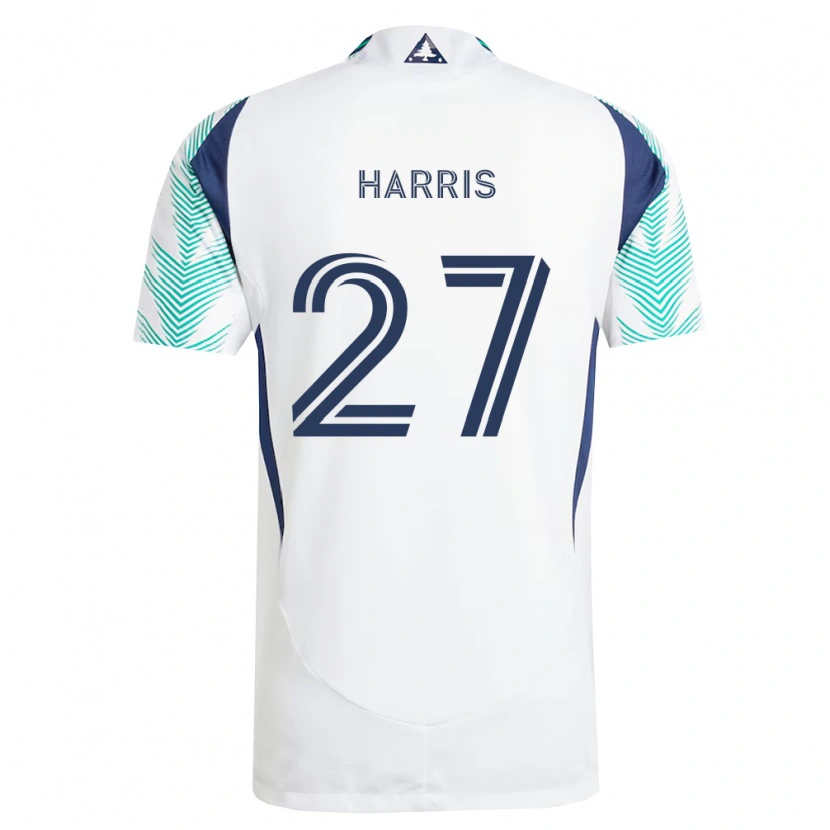 Danxen Damen Wilson Harris #27 Weiß Marineblau Hellgrün Auswärtstrikot Trikot 2026/27 T-Shirt Österreich