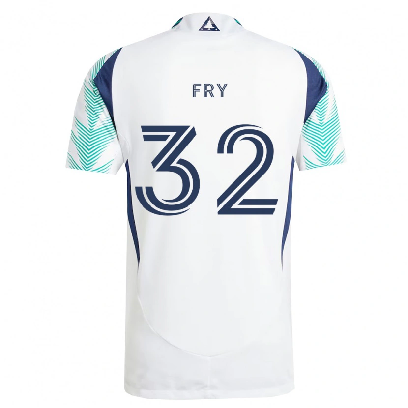 Danxen Damen Malcolm Fry #32 Weiß Marineblau Hellgrün Auswärtstrikot Trikot 2026/27 T-Shirt Österreich