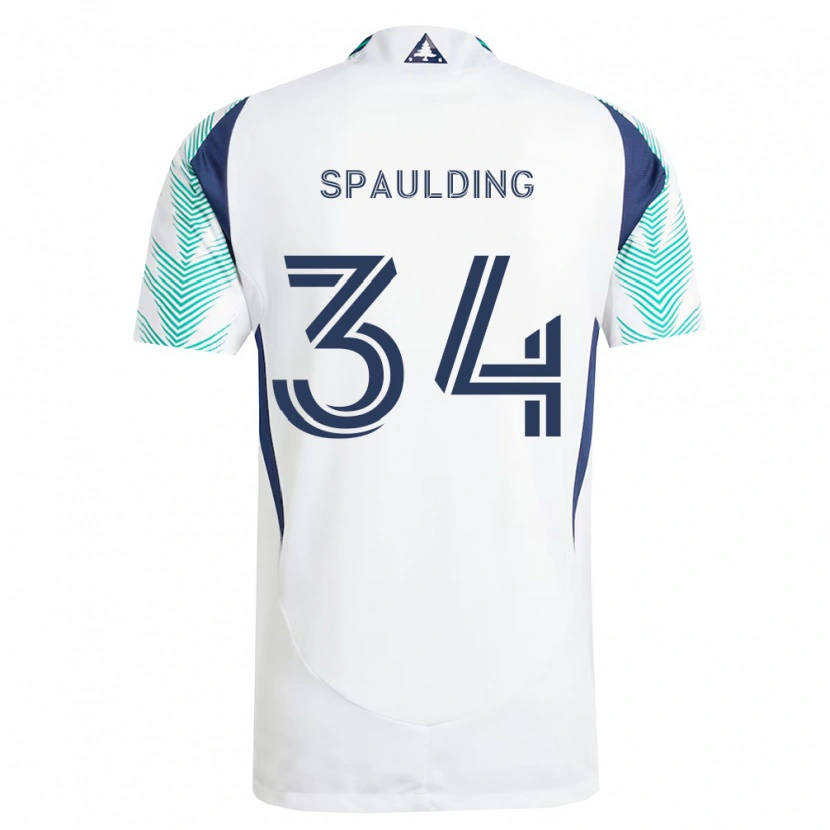 Danxen Damen Ryan Spaulding #34 Weiß Marineblau Hellgrün Auswärtstrikot Trikot 2026/27 T-Shirt Österreich