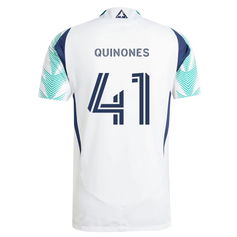 Danxen Damen Colby Quiñónes #41 Weiß Marineblau Hellgrün Auswärtstrikot Trikot 2026/27 T-Shirt Österreich