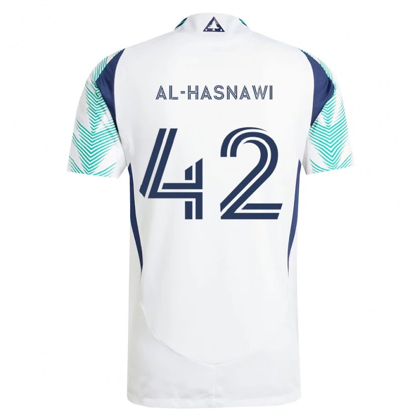 Danxen Damen Moshtaba Al-Hasnawi #42 Weiß Marineblau Hellgrün Auswärtstrikot Trikot 2026/27 T-Shirt Österreich