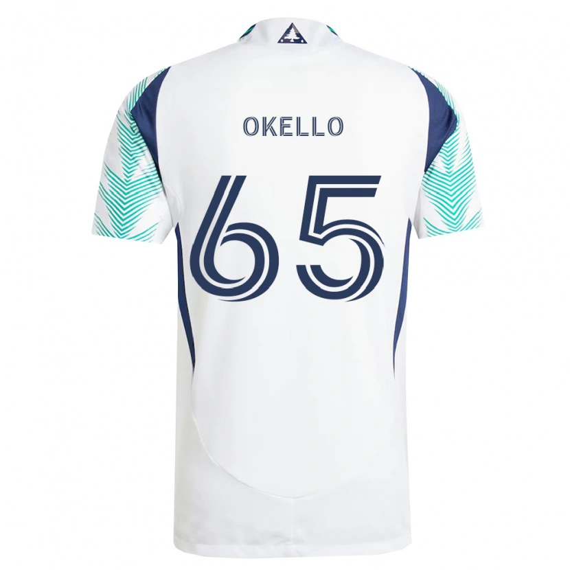 Danxen Damen Noble Okello #65 Weiß Marineblau Hellgrün Auswärtstrikot Trikot 2026/27 T-Shirt Österreich