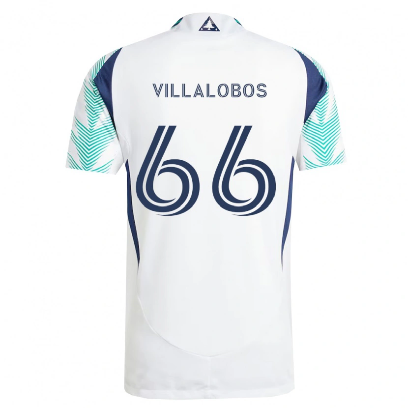 Danxen Damen Ivan Villalobos #66 Weiß Marineblau Hellgrün Auswärtstrikot Trikot 2026/27 T-Shirt Österreich