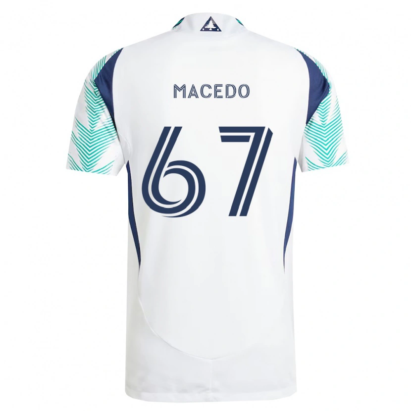 Danxen Damen Josh Macedo #67 Weiß Marineblau Hellgrün Auswärtstrikot Trikot 2026/27 T-Shirt Österreich
