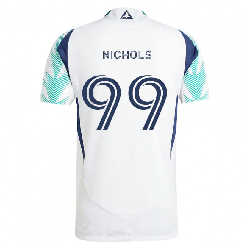 Danxen Damen Robert Nichols #99 Weiß Marineblau Hellgrün Auswärtstrikot Trikot 2026/27 T-Shirt Österreich