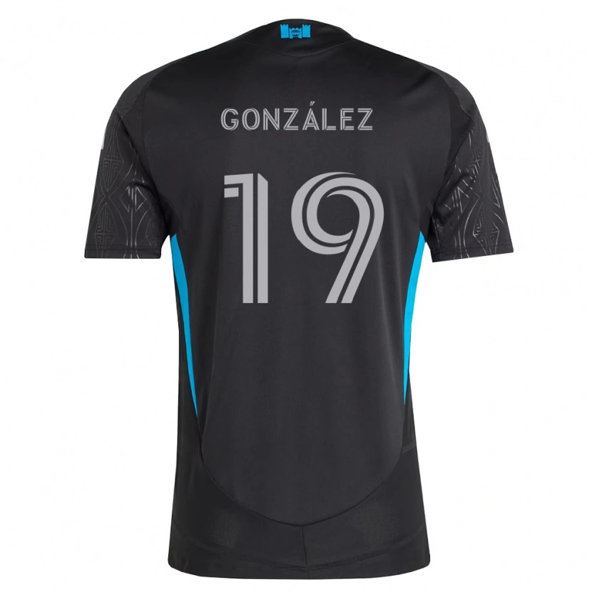 Danxen Damen Daniel González #19 Schwarz Weiß Himmelblau Auswärtstrikot Trikot 2026/27 T-Shirt Österreich