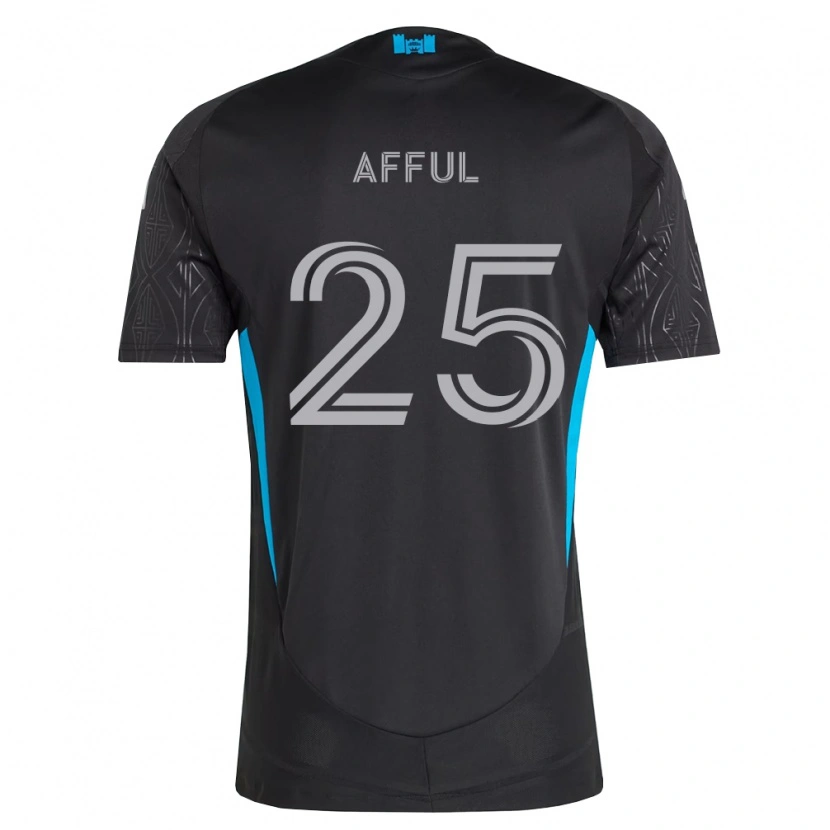 Danxen Damen Harrison Afful #25 Schwarz Weiß Himmelblau Auswärtstrikot Trikot 2026/27 T-Shirt Österreich