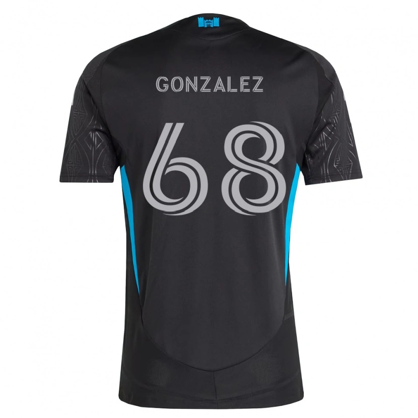 Danxen Damen Carlos Gonzalez #68 Schwarz Weiß Himmelblau Auswärtstrikot Trikot 2026/27 T-Shirt Österreich