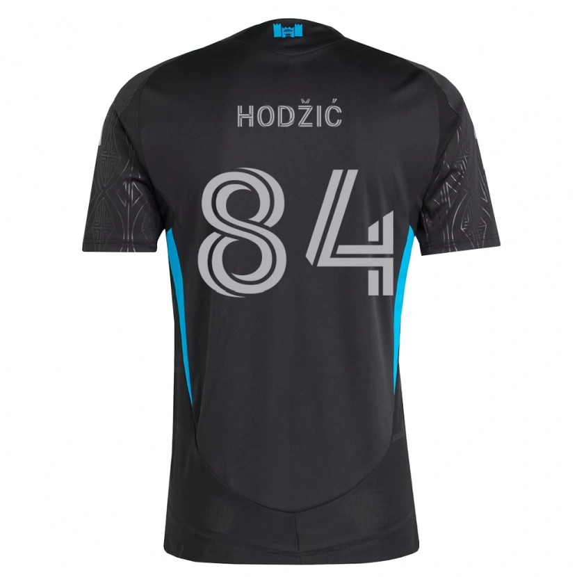 Danxen Damen Amil Hodžić #84 Schwarz Weiß Himmelblau Auswärtstrikot Trikot 2026/27 T-Shirt Österreich